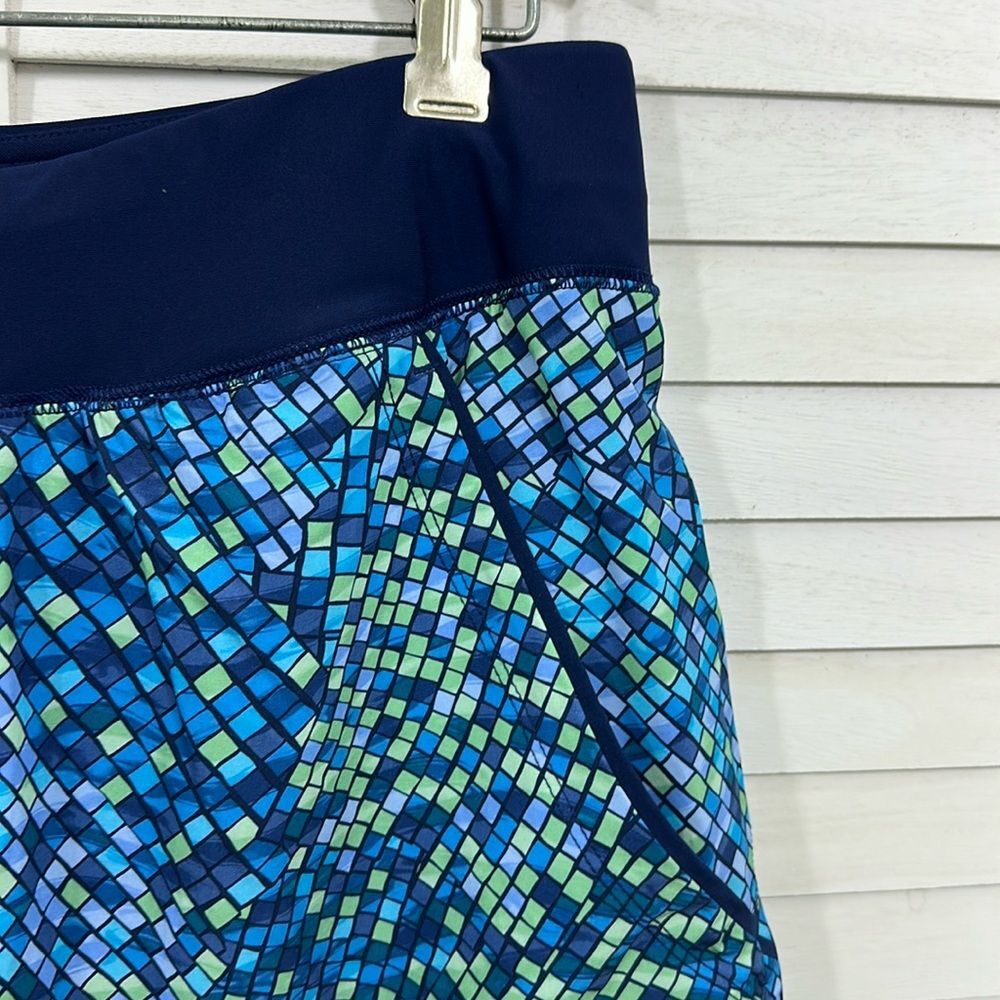 Lands End Swim Size 12 Board Skort Tropical Lands' End - Picture 5 of 14